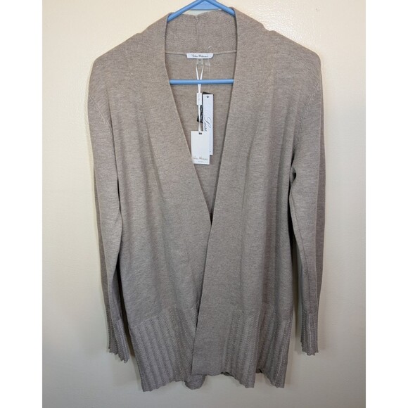 Vila Milano Womens Cardigan Sweater Open Front Knit Heather Mocha Medium - Picture 6 of 11